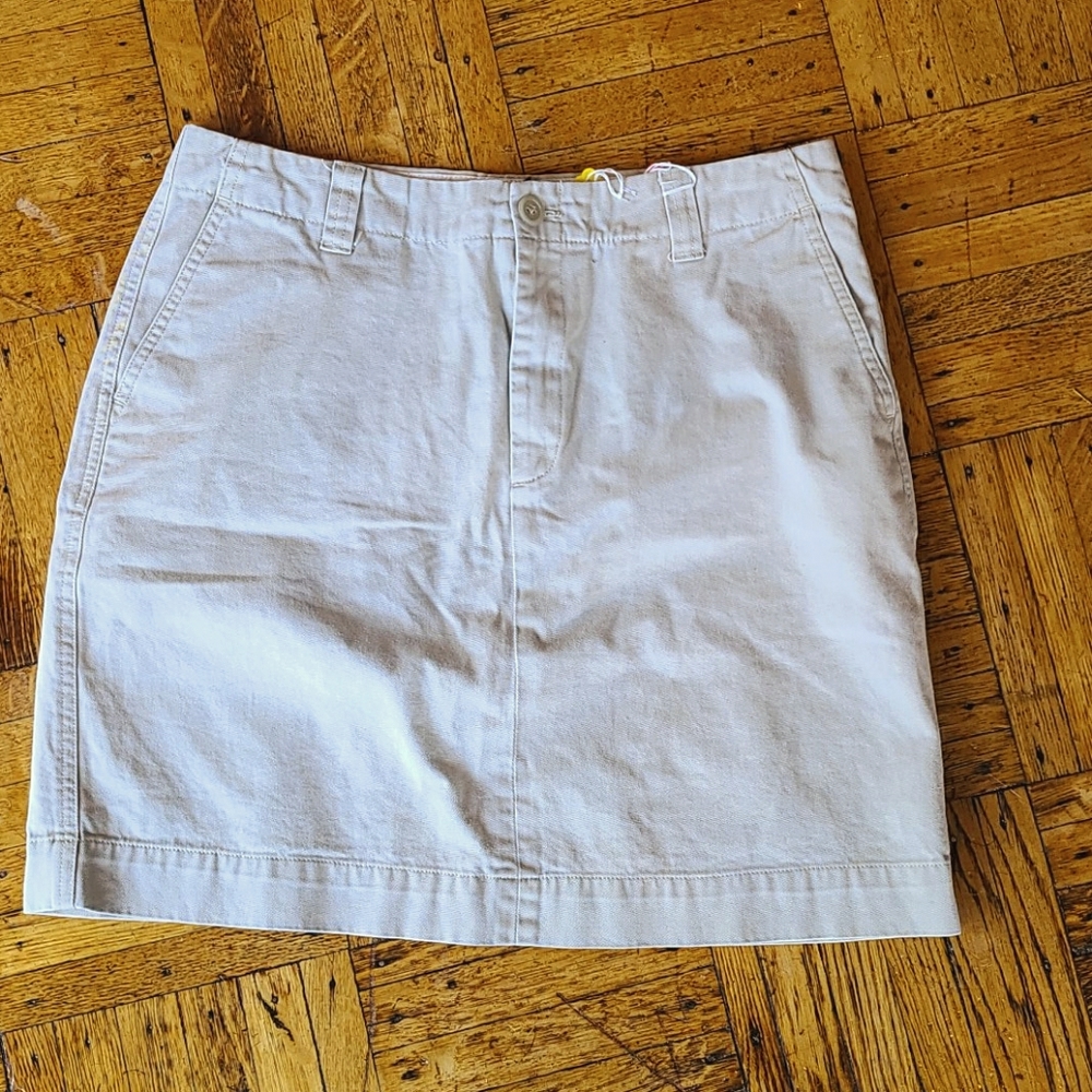 Gap Khaki cotton classic skirt